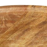 vidaXL Ensemble de table basse 2 Pièces bois de manguier massif et acier