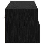 vidaXL Meubles TV muraux 2 Pièces Chêne noir 80 x 30 x 30 cm