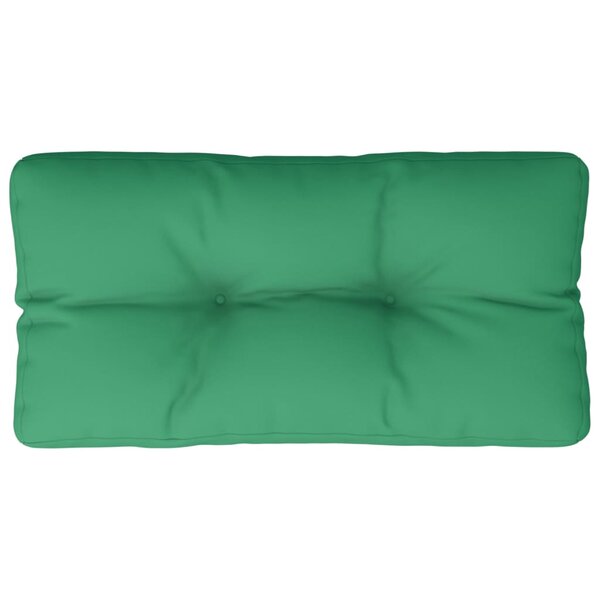 vidaXL Coussin de palette vert 80x40x12 cm tissu