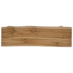 vidaXL Banc bois de récupération mélangé et teck massif 100x28x43 cm