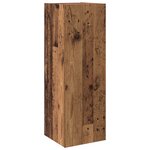 vidaXL Ensemble de meuble TV mural en bois vieilli - 4 pièces