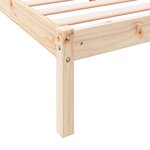 vidaXL Cadre de lit extra long sans matelas 90x210 cm bois massif pin