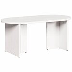 vidaXL Table basse Blanc 80 x 39 5 x 35 cm Bois de pin massif