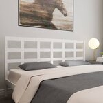 vidaXL Tête de lit blanc 205 5x4x100 cm bois massif de pin