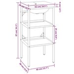 vidaXL Cadre de lavabo de salle de bain vasque à encastrer Noir Fer