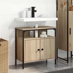 vidaXL Meuble de Lavabo de Salle de Bain Beige 60 x 30 x 60 cm