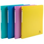 Classeur 4 Anneaux 15mm Polypropylène Forever Young - A4 - Couleurs Assorties - X 20 - Exacompta