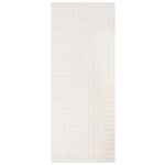 vidaXL Tapis de surface HUARTE Crème 150 x 80 cm Polyester