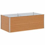 vidaXL Jardinière surélevée 195 x 100 x 68 cm Acier galvanisé