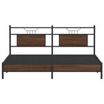 vidaXL Cadre de lit sans matelas chêne marron 183x203 cm