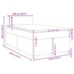 vidaXL Sommier à lattes de lit et matelas Vert foncé 120x200cm Velours
