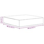 vidaXL Coussin de Siège d'Extérieur Taupe 40 x 40 x 8 cm