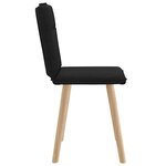 vidaXL Chaises à manger lot de 2 noir tissu