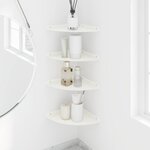 vidaXL Étagère Flottante d'Angle 4 pc Blanc 24 x 24 x 2 cm