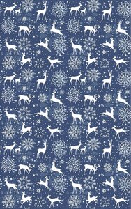 Tapis d'intérieur Noël 50 x 80 cm - Bleu