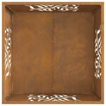 vidaXL Braise Marron 60 x 60 x 40 cm Acier