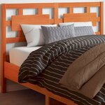 vidaXL Tête de lit cire marron 135 cm bois massif de pin