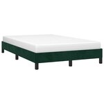 vidaXL Cadre de lit sans matelas vert foncé 120x190 cm velours
