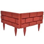 vidaXL Clôture de jardin avec design de briques 11 Pièces