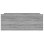 vidaXL Tables de chevet flottantes 2 Pièces Sonoma gris 40x30x15 cm