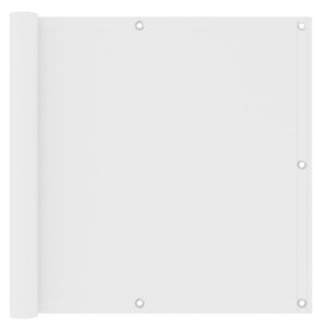 vidaXL Écran de balcon Blanc 90x400 cm Tissu Oxford