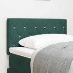 vidaXL Tête de Lit en Velours Argyle Vert foncé 80 cm Velours