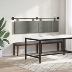 vidaXL Tête de lit suspendue Tissu en velours côtelé