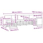 vidaXL Ensemble de canapés d'extérieur 6 pc Naturel et Anthracite