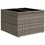 vidaXL Ensemble de canapé de jardin Gris 55 x 55 x 37 cm polyrotin