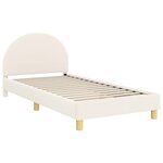 vidaXL Cadre de lit pour enfants avec tête de lit Crème 80 x 200 cm