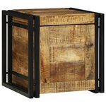 vidaXL Coffre de rangement - 40 x 40 x 40 cm  Bois de mangue massif brut