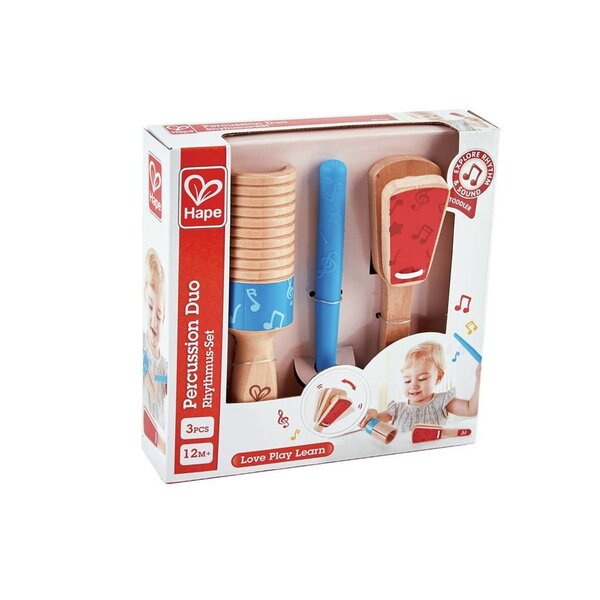 Hape E0605 - Duo de Percussion en Bois
