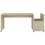 vidaXL Table basse Chêne sonoma 90x45x35 cm bois d’ingénierie