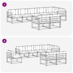 vidaXL Ensemble de canapés d'extérieur 8 pc Naturel et Beige