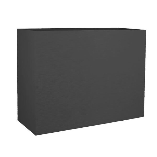 EDA PLASTIQUE Bac a fleurs Muret Loft Graphit - 46 L - 78,5 x 29,5 x 60 cm - Gris anthracite