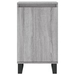 vidaXL Buffets 2 Pièces sonoma gris 40x35x70 cm bois d'ingénierie