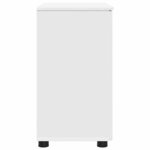 vidaXL Cabinet de salle de bain avec stockage Blanc 61 x 35 x 64 cm