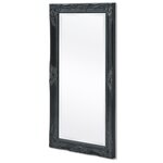 vidaXL Miroir mural style baroque 100x50 cm noir