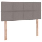 vidaXL Lit avec rangement et matelas avec matelas Taupe 120 x 190 cm