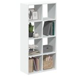 vidaXL Étagère séparatrice de pièce blanc 69 5x29x137 5 cm