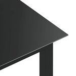 vidaXL Ensemble à manger de jardin 9 Pièces aluminium anthracite