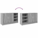 vidaXL Armoire d'évier sonoma gris 90x29x55 cm bois d'ingénierie
