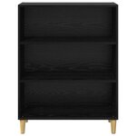 vidaXL Buffet Chêne noir 69 5 x 32 5 x 90 cm Bois d'ingénierie