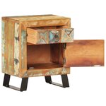 vidaXL Table de chevet 40 x 30 x 50 cm Bois de récupération massif