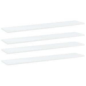 vidaXL Panneaux de bibliothèque 4 Pièces blanc bois d’ingénierie