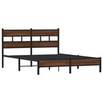 vidaXL Cadre de lit sans matelas chêne marron 140x200 cm