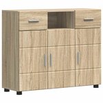 vidaXL Buffet Chêne sonoma 88 5 x 30 5 x 73 cm Bois d'ingénierie