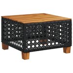 vidaXL Salon de jardin 10 Pièces avec coussins noir résine tressée