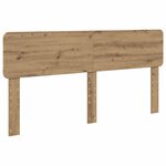 vidaXL Tête de lit Chêne artisanal 180 cm Bois d'ingénierie