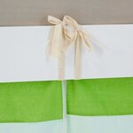 Lit mi-hauteur 90x200 cm matelas rideau tunnel vert